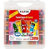 Fatih Pastel Boya King Size &Ccedil;antalı 24'l&uuml; Set | King Size &Ccedil;anta, 24 Renk, Pastel Boya Seti