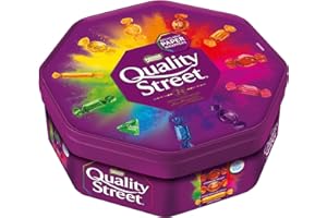 NESTLÉ QUALITY STREET Bombones de chocolate con leche y de chocolate negro y caramelos Bote 600g