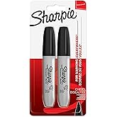 Sharpie Kalıcı Marker Chisel Kesik U&ccedil; Siyah 2'li Bls