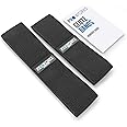 Proworks Glute Bands (Set of 2), Resistance Bands for Legs and Glutes, Includes Exercise Band Workout Booklet, Non-Slip Booty Band for Women & Men - Black - S/M