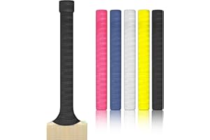 22YARDSPRO Cricket Bat Grips – Premium Rubber Cricket Bat Grip Tape for Maximum Hold & Shock Absorption Pack of 5