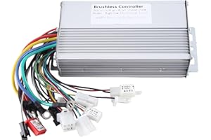 Dmchdu 1 PCS 48V 60V 64V 72V 1000W 1500W Electric Controller 12 Tube Dual Mode E-Bike Brushless Controller Speed Motor Silver