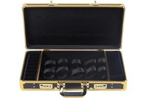 NADINEDUTOL Barber-Tragetasche,Tragbarer Tragekoffer Salon Tool Aufbewahrungskoffer,Haarschneider Werkzeugtasche für Organisieren Haarschneidemaschinen Trimmern Klingen Scheren (Schwarz Gold)