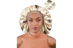 FOCUSCARE Jedwabny czepek do spania jedwabny satynowy czepek do włosów czapka do spania jedwab