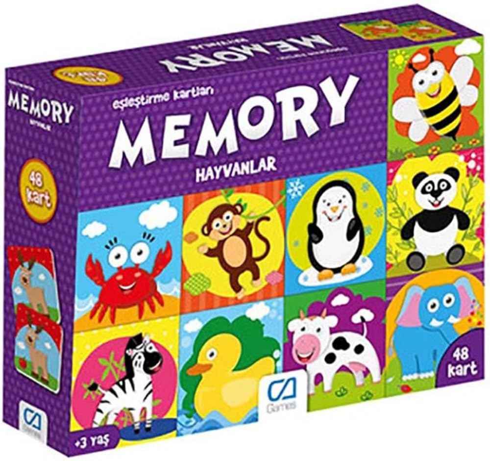 CA Games Hayvanlar - Memory Eşleştirme Kartları