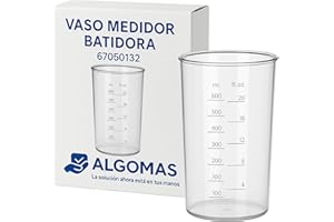 ALGOMAS® Vaso Medidor para Batidora 600 ml | 67050132 | Ligero, Resistente y Transparente | Compatible con Batidoras de Mano | Apto Lavavajillas | Ideal para Cocina y Repostería