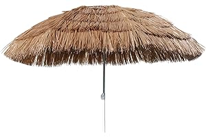 SPETEBO Hawaii Plage Écran Ø 165 cm – kinkable – Parasol de jardin de balcon