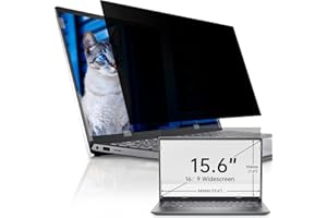 IPROKKO Schermo privacy per computer portatile da 15,6 pollici per Hp/Dell/Acer/Lenovo/ThinkPad/Samsung/Asus/Sony, schermo privacy rimovibile 16:9, anti luce blu, filtro privacy per laptop da 15,6