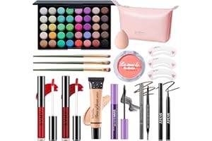 PWYSHXDF Makeup Set for Women, Makeup Full Kit for Beginners & Professionals, Travel Makeup Set for Teens & Adults, Makeup Gift Set for Girls, Eyeshadow Palette, Lip Gloss, Face & Eye Make up