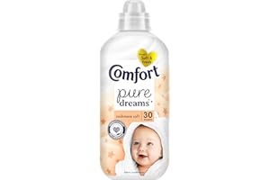 Comfort Pure Dreams Cashmere Soft Fabric Conditioner Dermatologist-Recommended Gentle Next to Sensitive Skin 30 washes (900 ml)