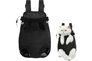 COLEXY Haustier Rucksack Hunderucksack Verstellbarer Hunde-Tragerrucksack Schwarz Haustier Tragbar Reisetasche Faltbare Atmungsaktiv Katzentasche für Kleine Hunde Welpen Katzen Wandern Reisen Outdoor