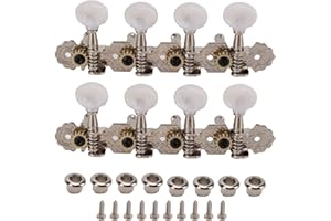 Alomejor 2PCS Mandolin Machine Head Tuning Pegs String Tuning Buttons Instrument Replacement Parts