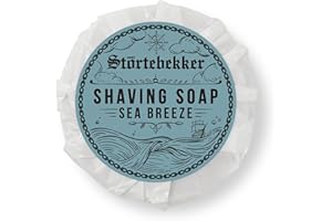 ‎STÖRTEBEKKER SHAVING ACCESSORIES Störtebekker® Premium Rasierseife Sea Breeze 70g - Handgefertigte Seife für ergiebigen Rasierschaum - Perfekt für die Rasur mit Rasierhobel & Rasiermesser - Vegane Rasierseife Damen & Herren