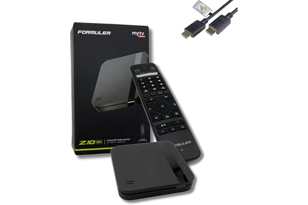 Formuler Z10 Neo 4K Android 10 Lecteur média OTT, 4K UHD 10-bit 60fps h.265, HDR10+ Smart OTT IP Media Streaming Box, WLAN, IR Remote, Widevine L1 Support, MYTVOnline2 App, HTS e-com Câble HDMI