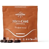 HIFAS DA TERRA Mico-Cord Pure Cordyceps Extract, Refill 60 Capsules | With Natural Vitamin C to Support Energy, Vitality, Phy