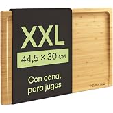 Antibacterial Large Wood Cutting Board - with Juice Channel | Hygienic and Antibacterial | Protects Knives | Extremely Robust