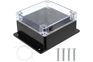 ZHUJIEHIGH 1 Pcs Boite Etanche Electrique Exterieur, Boîte de Derivation ABS IP65 Etanche Exterieur à Couvercle Transparent,Boitier Etanche Electrique Exterieur, Boîte de Jonction, 160 * 160 * 90mm