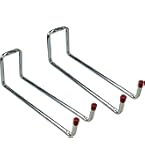 Alberts 856182 Crochet Mural | Au Choix Dans Différents Modèles | Double Angle | Galvanisé, En Bleu | Diamètre 12 Mm | 120 X 160 X 90 Mm | Kit De 5