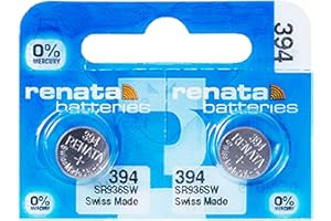 2 X Renata Mercury Free Swiss Made Silver 1.55V -SR936SW-394 Battery