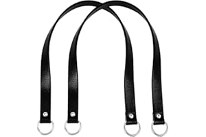 PH PANDAHALL PandaHall - 2 asas de repuesto de cuero de 22.4 pulgadas, correas para bolsos de mano, correa de hombro con anillos de puerta de resorte de aleación de zinc platino para hacer bolsas de bricolaje,