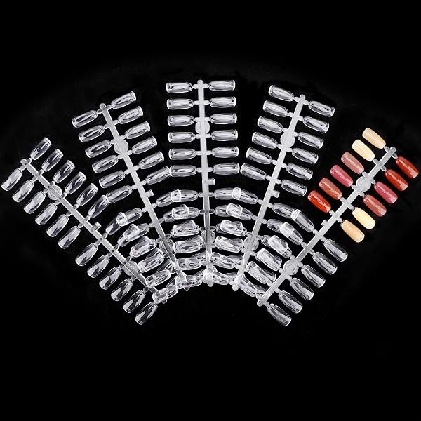 Segbeauty 720 Stück Transparente Nagelspitzen – Für Nagel-Display-Bücher, Übung Oder Kundenpräsentation