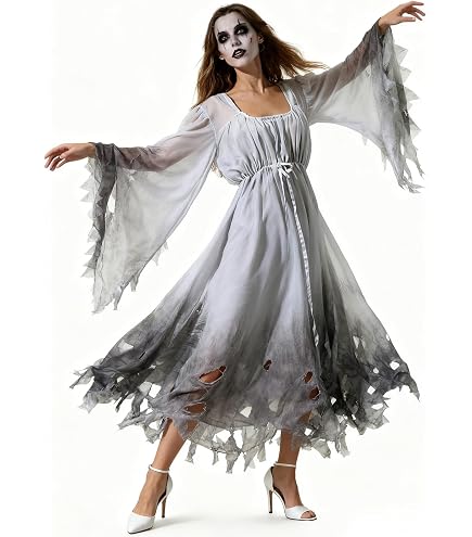 W WIDMANN Sensenmann Kostüm – Robe Mit Kette, Kapuzenmaske, Totenkopf-Print, Für Halloween & Karneval, Größe S