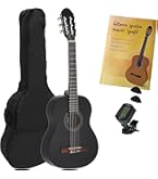 Chitarra 4/4 Da Concerto Nel Classico Set - Nero – Cassa In Legno Di