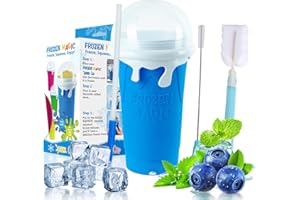 MARUKO Slushy Maker Magic Squeeze Cup Slush - Tazza per impastare il gelato congelato, per smoothie
