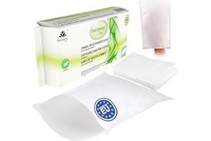 Harmony Care® - weiche Einmal Waschhandschuhe aus Spunlaced, trockene Einmalwaschlappen für Erwachsene Pflege & Babys - extra dicke Waschhandschuhe einweg - 50 Stück