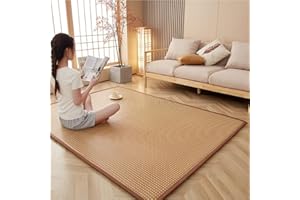 GUOIOOI Materasso Tatami tradizionale giapponese, materasso da pavimento, materassi Futon Tatami in rattan naturale, tappetini da meditazione for pavimento, futon estivo traspirante for dormire, sedersi, yoga