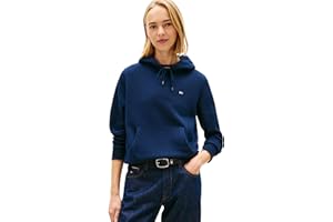 Tommy Jeans Donna Felpa con Cappuccio Flag Regular Fit