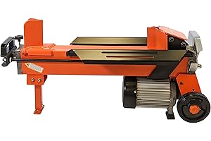 Arrows UK FM10D-7 Electric Log Splitter - Split 45cm Log Length - 7 Ton Wood Splitting Power - Duo Blade - Ready-to-Use - UKCA/CE Compliant Guard