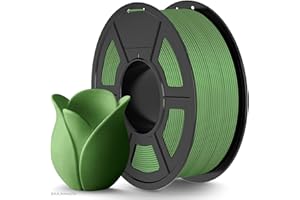 ‎TECBEARS TECBEARS Matte PLA Filament 1.75 OlivGrün 1KG, High Speed PLA 3D Drucker Filament mit Matter Oberfläche für 0-600 mm/s Hochgeschwindigkeitsdruck, Maßgenauigkeit +/- 0.02mm, Oliv Grün