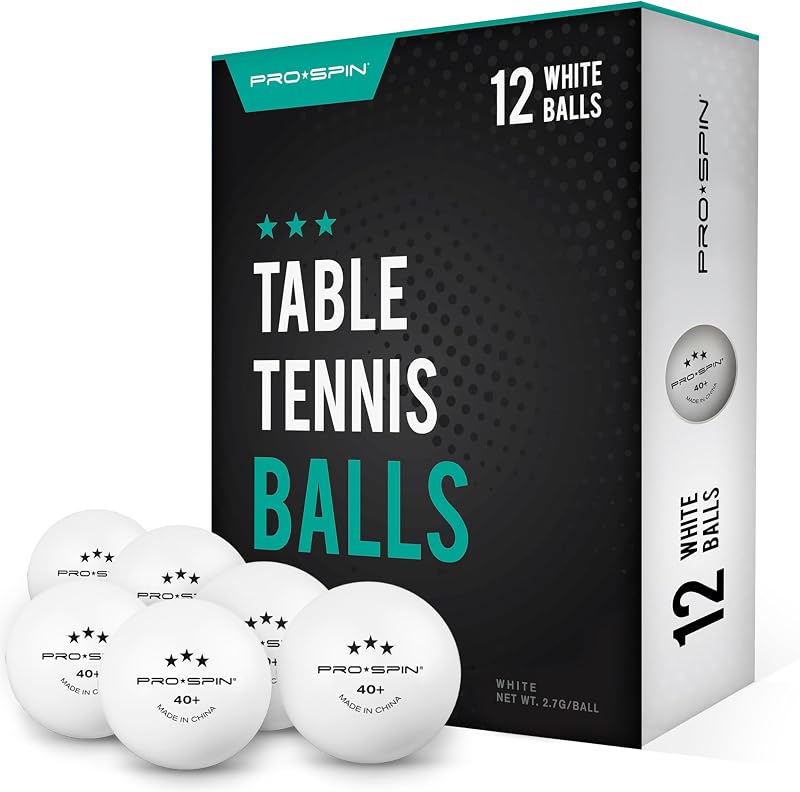 PRO-SPIN Ping Pong Balls – 3-Star ITTF Approved Premium Table Tennis Balls | High-Performance 40+ ABS Professional Quality for Indoor & Outdoor Play