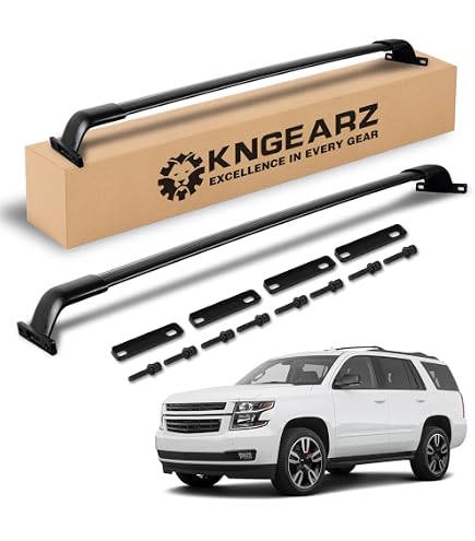 BROADDICT Roof Crossbars For 2021-2024 Chevy Tahoe, Suburban, GMC Yukon, Cadillac Escalade – Aluminum, 220lb Capacity
