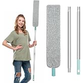 Promosyonca Esnek Mikrofiber Toz Alıcı, Uzatılabilir Saplı Toz Temizleme Fır&ccedil;ası, Mobilya Altı ve K&ouml;şe Temizliği i&ccedil;in Pratik 