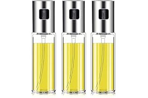 Laufunjoy 3 Pezzi Olio Spray per Cucinare, 100ML Spruzzatore Olio d'Oliva Mister Dispenser Olio Mini Gadget da Cucina Portatili per Cucinare, Barbecue, Insalata, Cuocere, Arrostire, Grigliare