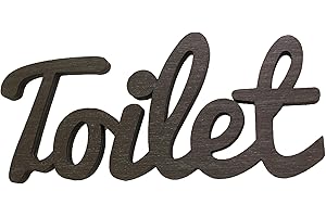 MIA STUDIO Toilet Door Sign for Home or Public Venue Bar Restaurant Cinema Cafe, PA200 (Vintage Black, L17/H7)