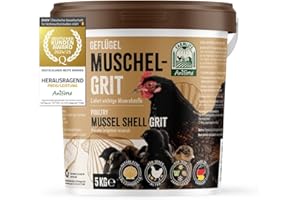 AniForte Grit de coquillage pour poules 5 kg – Grit favorise la formation osseuse et d'œufs, en cas de carence riche en minéraux, produit naturel