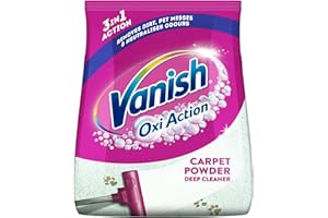 Vanish Oxi Action Upholstery & Carpet Cleaner, Stain Remover Powder for Large Area Cleaning, 650g | Spring Flowers Fragrance | Cleans and Freshens your Carpet