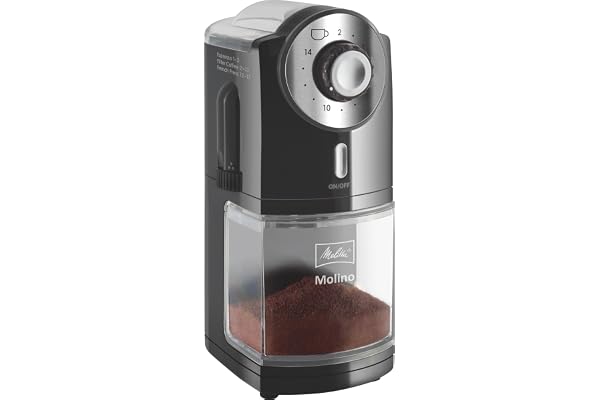 Melitta Molino elektrisk kaffekvarn 1019-02: smidig och användarvänlig kaffekvarn som ger ett perfekt färskmalet kaffe till varje tillfälle