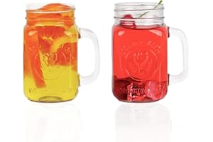 SERVETTE HOME County Fair Mason Lot de 2 verres à boire avec poignées