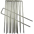 10-1000 Galvanised Garden Anchor Pegs, Corona Membrane Pins, Secure Weed Control Fabric (20)