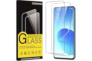 Coiwxmoi Szkło hartowane do Oppo Reno 6 5G 2 sztuki twardość 9H Anti-scratch Anti-Fingerprint, Ultra przezroczysta osłona ekranu bez pęcherzyków, osłona ekranu do Oppo Reno 6 5G