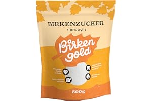 ‎BIRKENGOLD Birkengold Xylit Birkenzucker, 500 g Beutel | 100% Xylit aus Finnland | aus Birken- und Buchenrinde | vegan | 40% weniger Kalorien als Zucker | glutenfrei | Zahnfreundlich