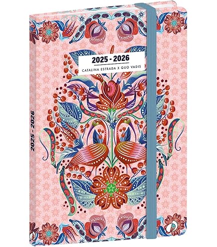 Quo Vadis - Agenda - 2026 - Exécutif - Semainier Planning - Français - Catalina Estrada - Toucan - Multicolore - 13 Mois De Décembre à Décembre - 16x16 Cm - Papier Blanc - Fabrication Française