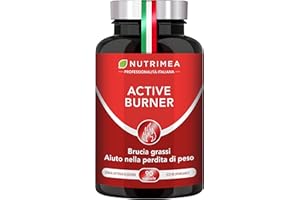 PLASTIMEA Active Burner | Integratore per Controllo del Peso | Con Fucus, Guaranà Zenzero e Carnitina | Energizzante | 90 Capsule Vegetali