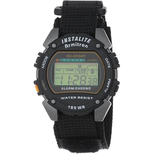 Armitron Sport Retro Digital Chronograph Bracelet Watch, 40/8474, Silver, 40/8474BKSV price in Saudi Arabia | Amazon Saudi Arabia
