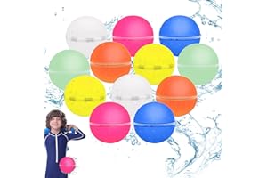 WDJLNZB Palloncini d'Acqua Riutilizzabili, 6 Pezzi Bombe Ad Acqua, Palloncini Riutilizzabili con Bombe d'Acqua Autosigillanti, Bombe d'Acqua Magnetiche per Bambini Adulti Famiglia Giochi Estivi Da Giardino