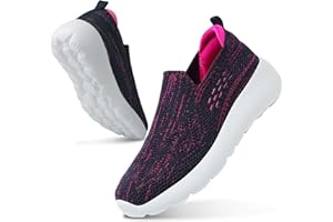 LITTLEPLUM Basket Femme Respirantes Slip on pour Sneakers Femmes Chaussure de Running Fitness Légères Sneakers